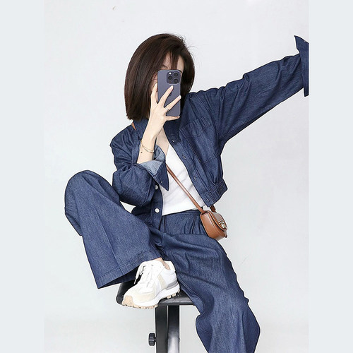 洋气时髦别致时尚穿搭两件套装女