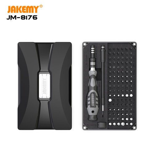 JAKEMY杰科美JM-8176 106合1权威维修伸缩塑料手柄精密螺丝刀套装