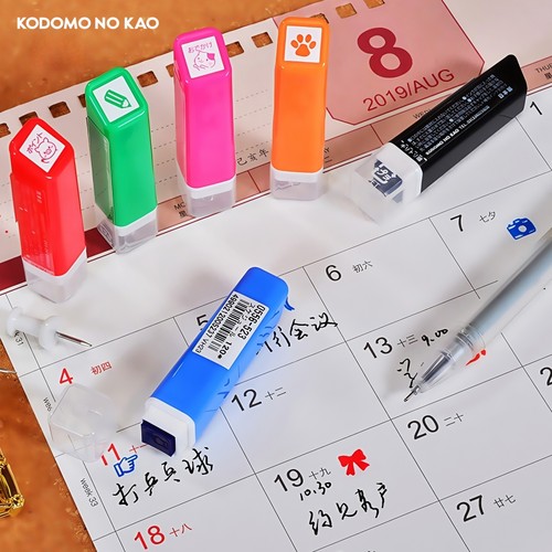 日本KODOMONOKAO迷你浸透印章