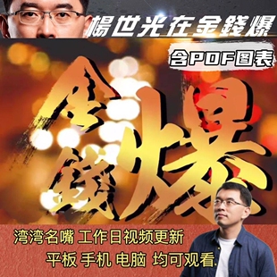 杨世光在金钱爆视频包含PDF图表湾湾名嘴金铁杆主持人全套稳定更