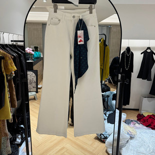 新款 女款 时尚 微喇牛仔裤 欧货2802 高腰配腰带修身 欧洲站2026春季