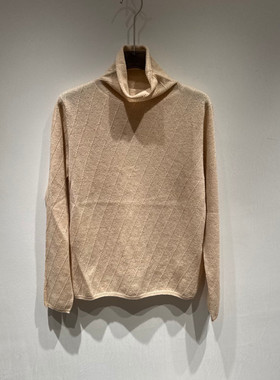 欧洲站2025冬季新款时尚高领极简风羊毛纯色针织衫女款欧货25819