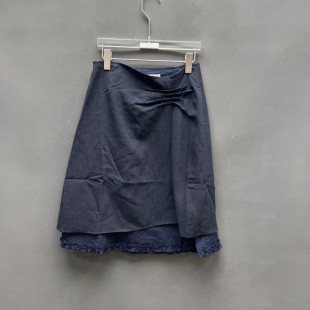 花边半身裙女款 欧洲站2026春季 高腰褶皱系带修身 时尚 欧货5089 新款