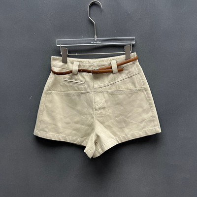 欧洲站2026春季高腰修身短裤女