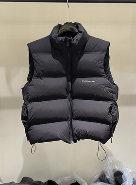 欧洲站2025冬季新款时尚立领拉链保暖蓬松面包服鹅绒马甲女款欧货