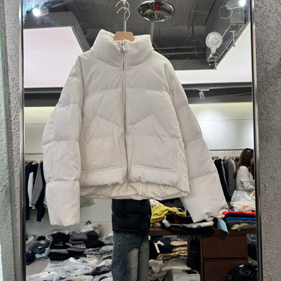 欧货2025冬季立领短款鹅绒外套