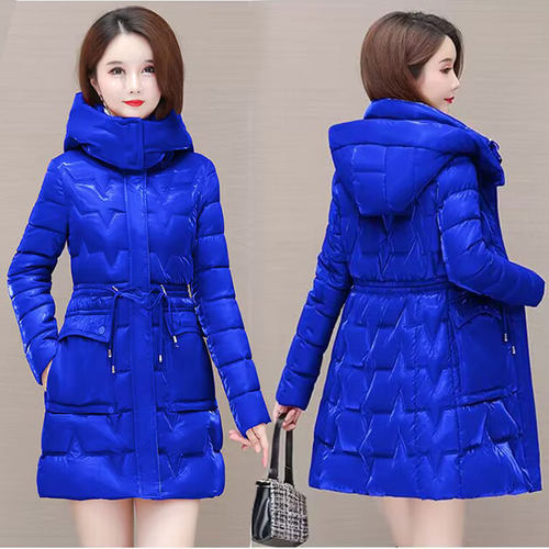 修身棉服珠光炫彩亮面加厚棉袄潮