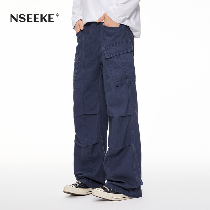 NSEEKE秋冬新款水洗工装裤