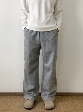 NSEEKE美式复古男士弯刀休闲裤春秋季新款宽松舒适运动直筒阔腿裤