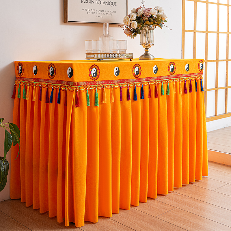 太极八卦刺绣供桌布定制