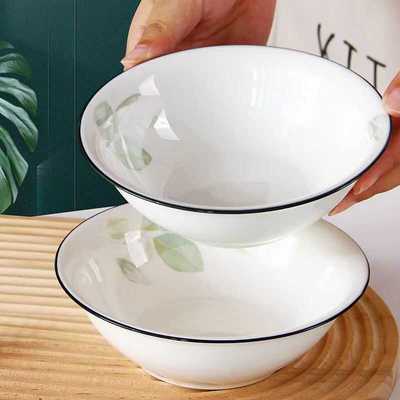 2024新款加厚7寸家用碗陶瓷中式