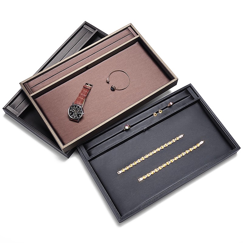 珠宝展示盘戒指收纳盘直播黄金饰品看货盘翡翠玉器摆件盘首饰托盘