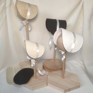 蜉蝣小居bjd娃用波奈特草帽DD3分叔4分6分小布棉花娃娃帽子片人用