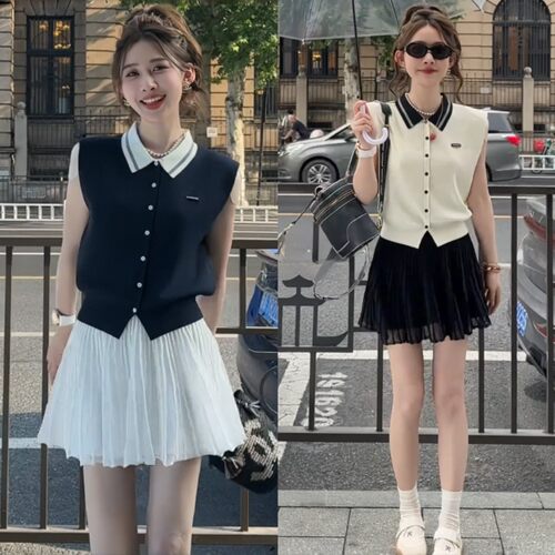 巨好看的夏天套装学院风甜