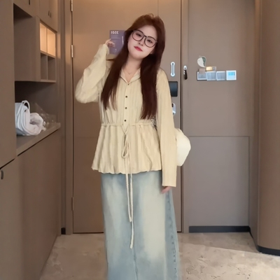 大码女装设计感连帽休闲针