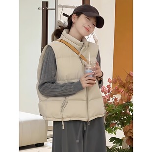 2025独特超好看马甲冬外穿女时髦洋气羽绒马夹小个子保暖背心外套