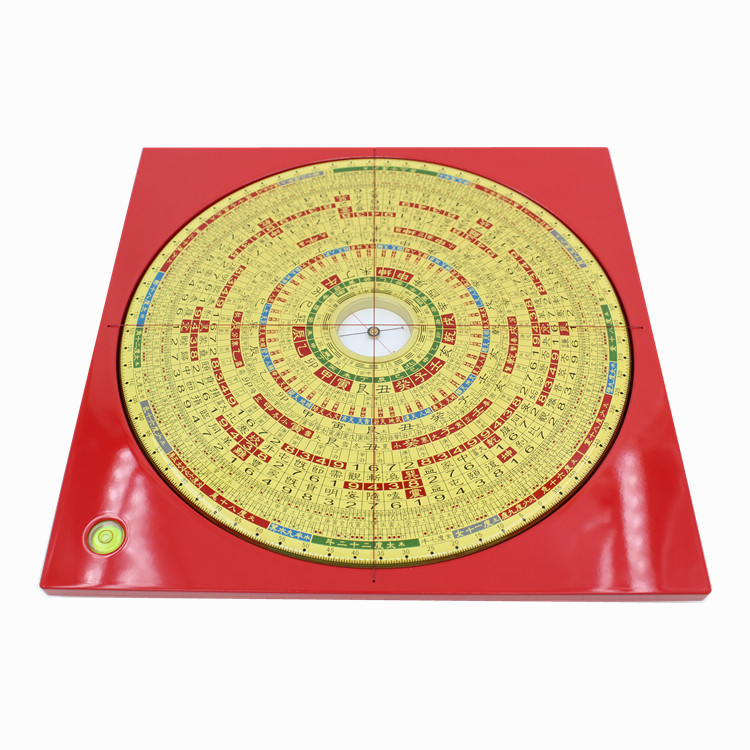 易仙强磁针8寸6三元三合综合23层罗盘三元三合罗庚精度高中式摆件