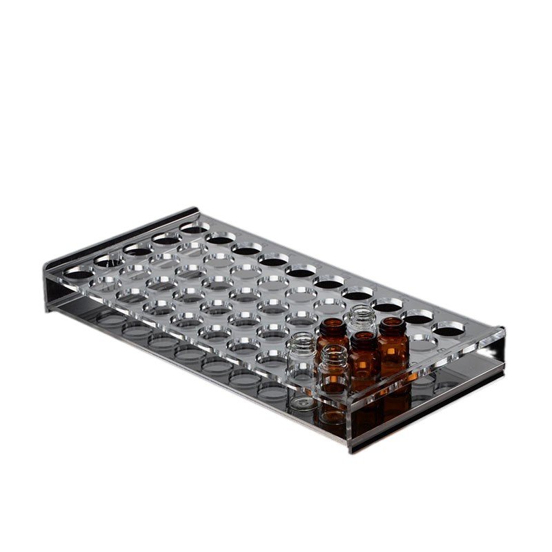 顶空瓶架进样瓶架  5*10孔 有机玻璃 样品瓶架  有机玻璃西林瓶架 含票