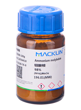 钼酸铵分析纯100g AR 实验试剂Ammonium molybdate 13106-76-8