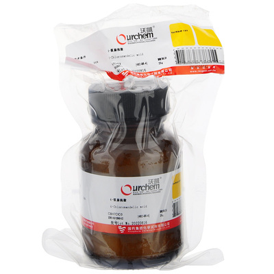 沃凯 4-氯扁桃酸 25g/瓶 实验室化学试剂492-86-4 4-氯-DL-扁桃酸 对氯苦杏仁酸分析试剂