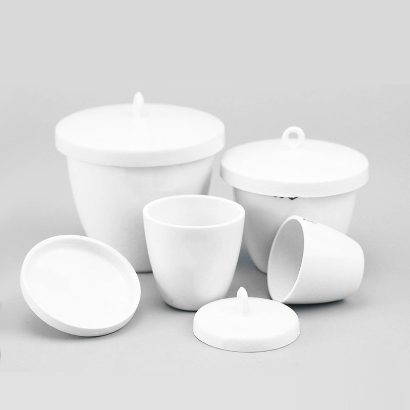 30/50ml带盖陶瓷坩锅耐高温1200度化学实验室瓷坩埚瓷中埚规格全浩北