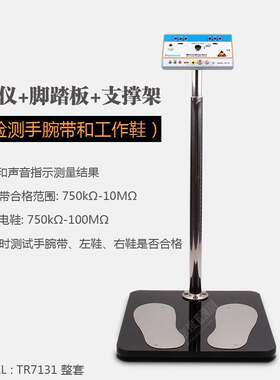 Tronovo TR7131人体综合静电测试仪防静电手环手腕带静电鞋双脚式
