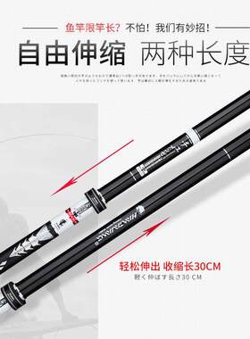 日本进口纳米超轻硬可定位台钓竿