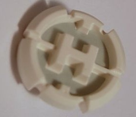 LEGO 乐高 英雄工厂 勋章配件 98570pb01 白色