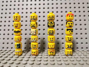 脑袋 单表情 LEGO 人仔表情头 1205 零件配件 乐高 3626