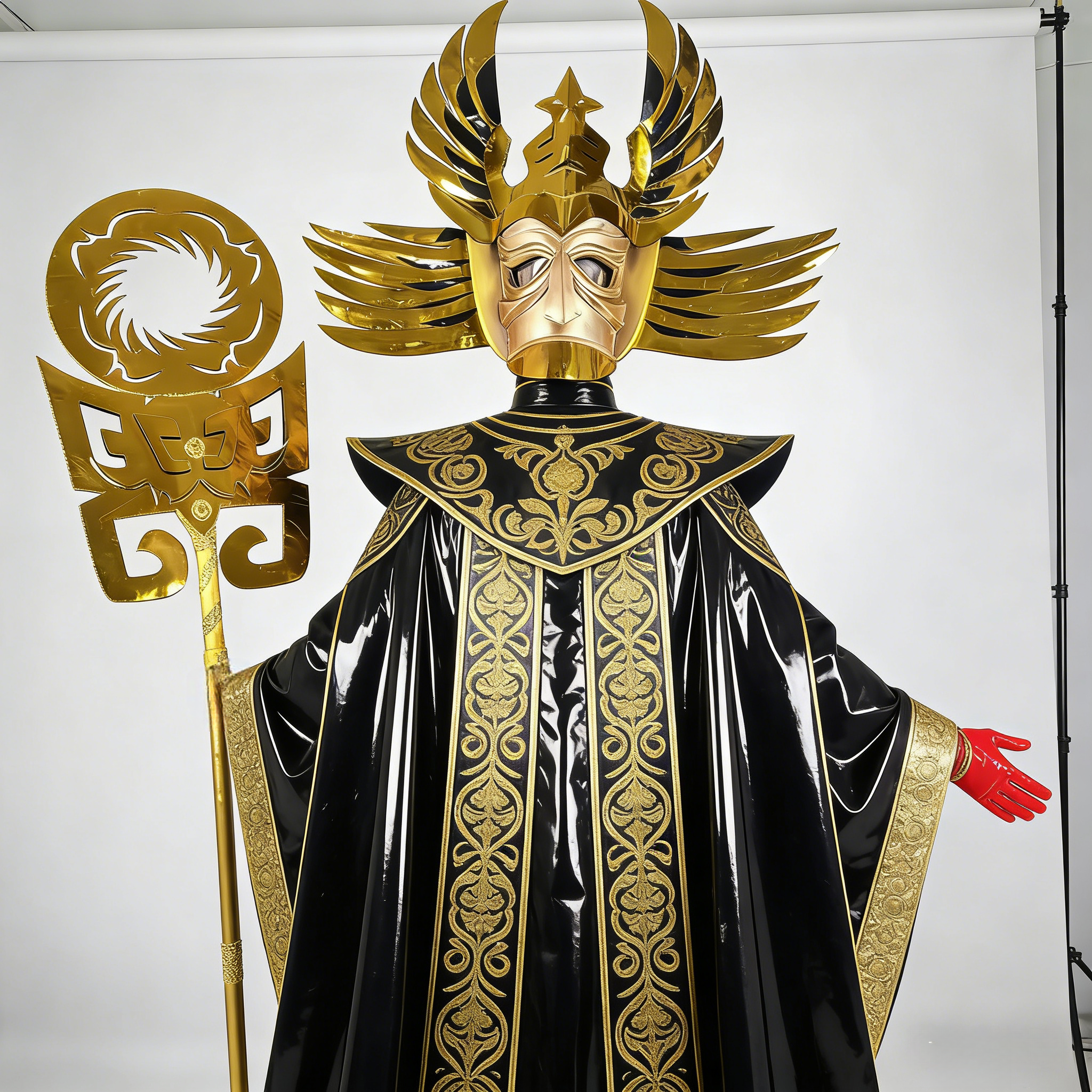 三星堆大祭司黑金祭祀 cosplay 服装  漫展舞台表演服定制