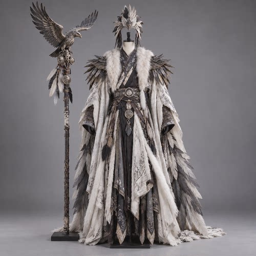 丽晨达羽白山鹰神使NPC巡游服
