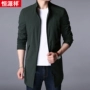 Áo khoác dài nam Hengyuan Xiang 2019 xuân hè mới kinh doanh bình thường nam áo khoác nam trẻ trung - Áo gió áo gió hoodie