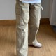 潮牌宽松直筒阔腿休闲长裤 日系复古多口袋工装 新款 男女春秋季 子 裤