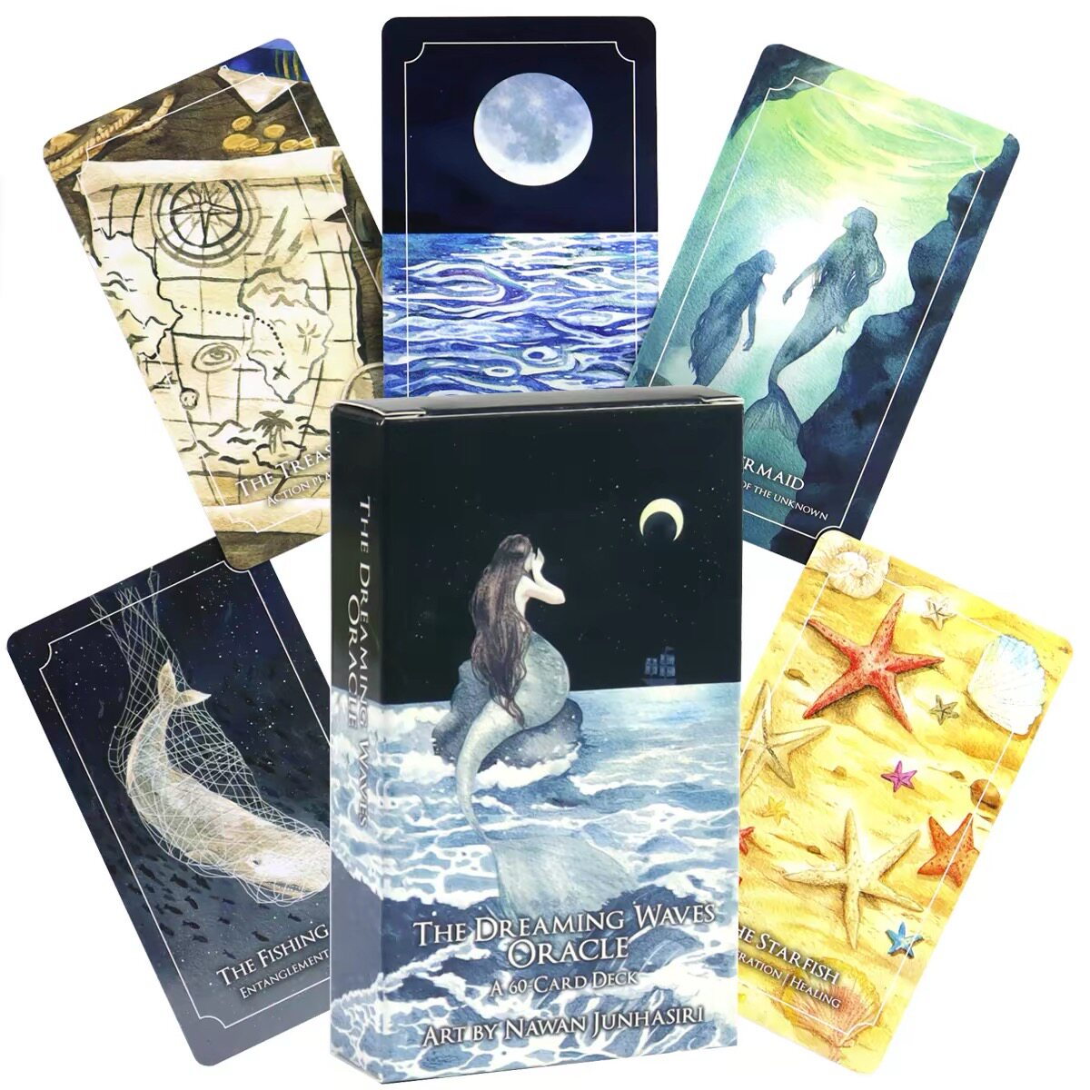 梦幻波浪神谕卡60张英文 10桌游卡牌