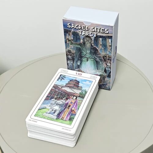 12*7cm 78张 圣域塔罗牌 标准尺寸 世界名胜sacred sites跨境英文