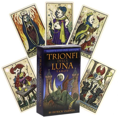 Trionfi Della Luna Tarot新邪月异月塔罗牌英文版10.3*6cm跨境