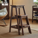 实木梯凳家用室内登高楼梯多功能台阶小梯子加厚凳子两用置物架