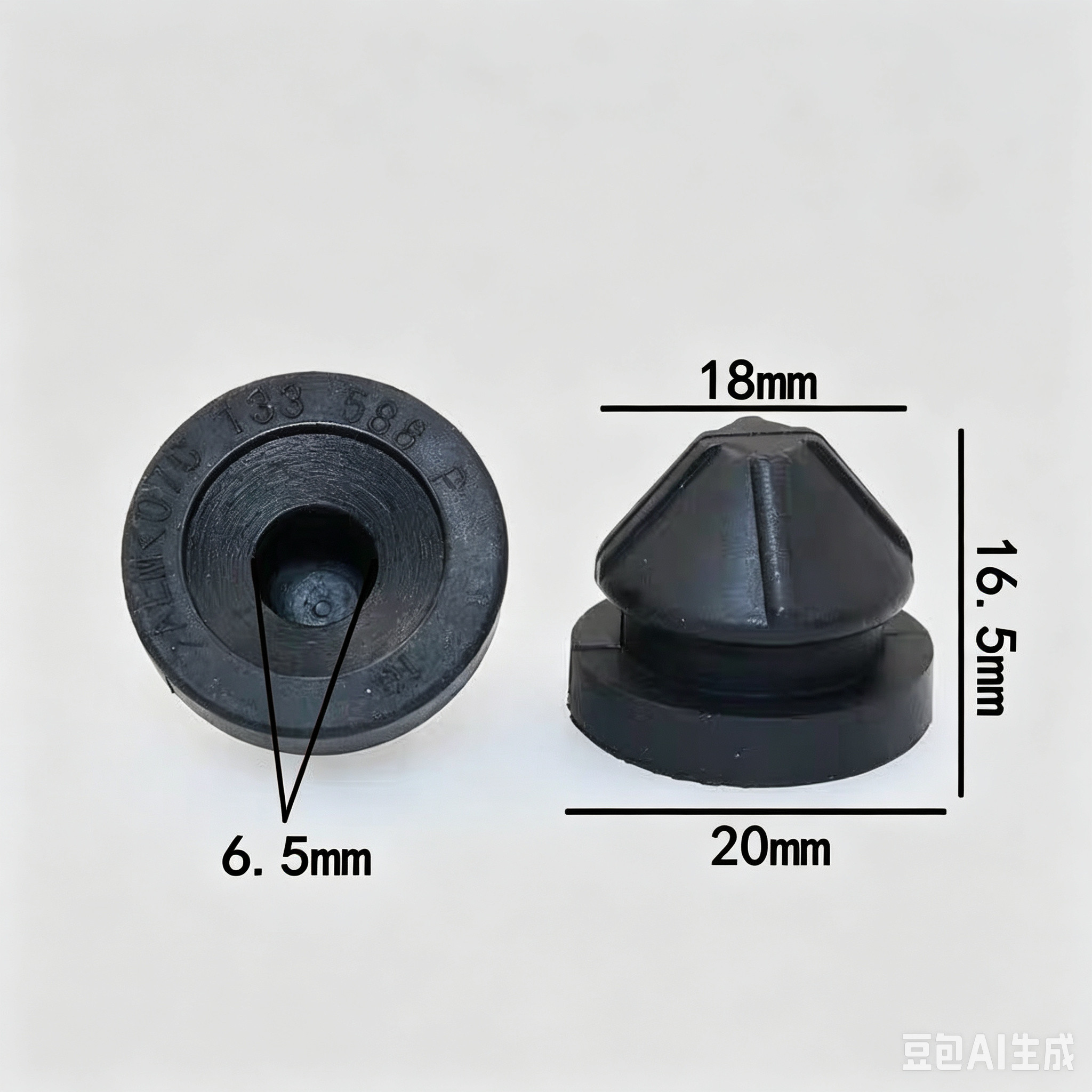 大众1.4T新帕萨特途观昊锐迈腾CC空滤外壳空气滤芯壳下胶垫 胶墩
