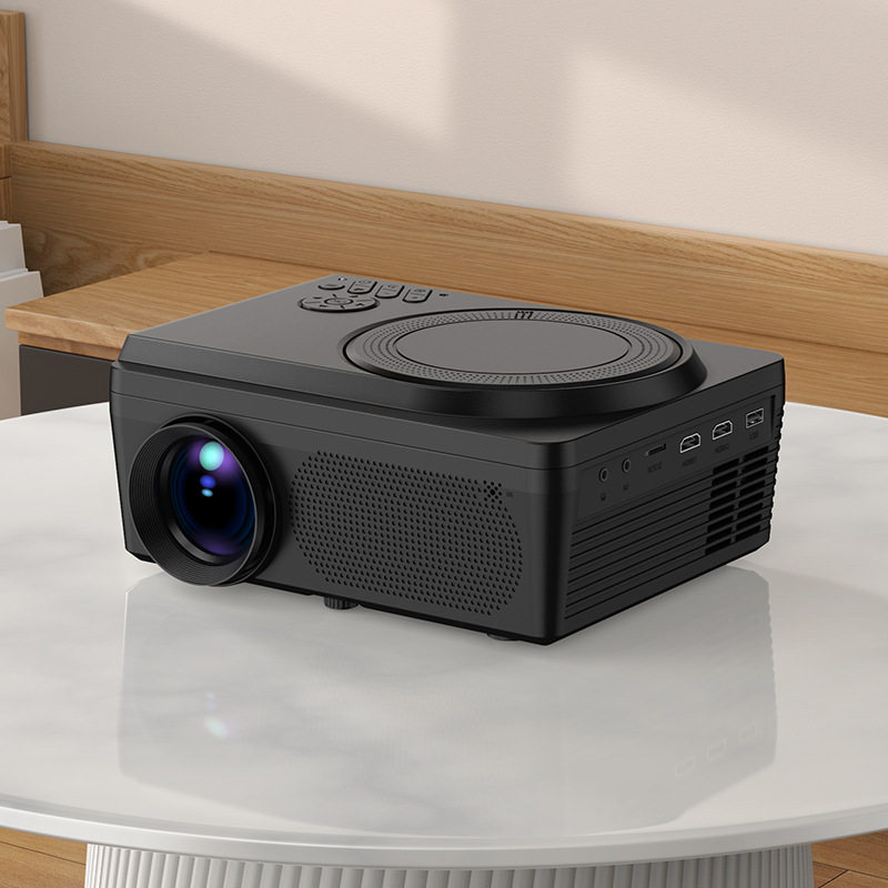 清亮画质新DVD碟片光盘U盘tf内存卡直投影WiFi 手机同屏蓝牙三合一投影仪一体多功能投影机内置扬声器