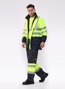 防寒服棉衣安全服雨衣外户服环卫交通建筑冬季工作服橙色安大叔