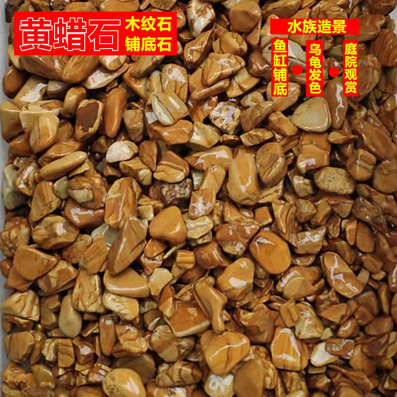 黄蜡石木纹石金纹石乌龟晒台鱼缸底滤装饰铺底造景石头黄喉天然