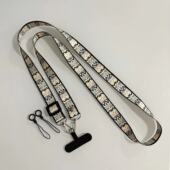 高端手机挂绳斜跨加长肩背可调节挂脖个性 北欧文艺风带垫片防丢绳