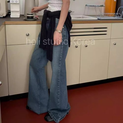 SALE 原329韩国代购东大门代购 minimuze 25年新款微喇牛仔长裤