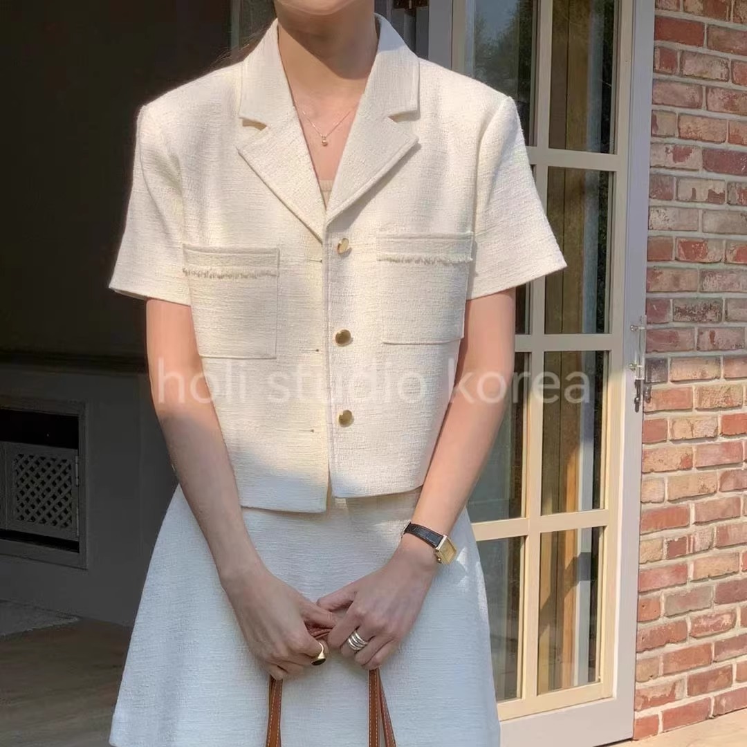 SALE 原368韩国代购 slowb 夏季新款西装通勤短外套百搭