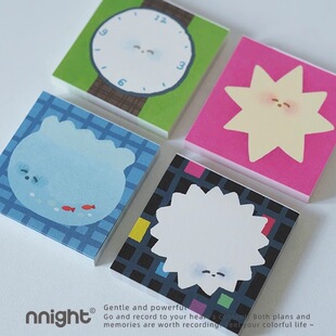 nnight A7很合适 五彩斑斓系列 mini小便签 浮光分装