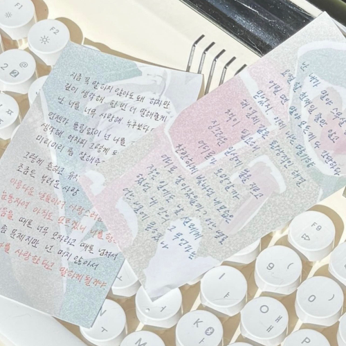 韩国韩系盐系手绘风便签
