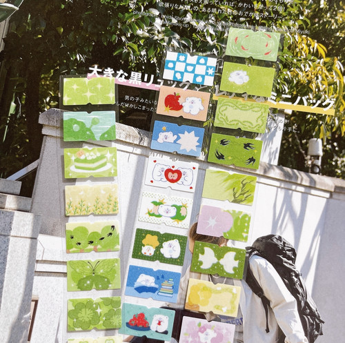 DeerClub绿色系春天手帐标签贴