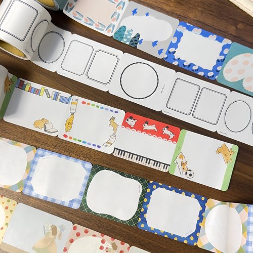 浮光分装 日本papier 手帐便签贴 可书写 标题框