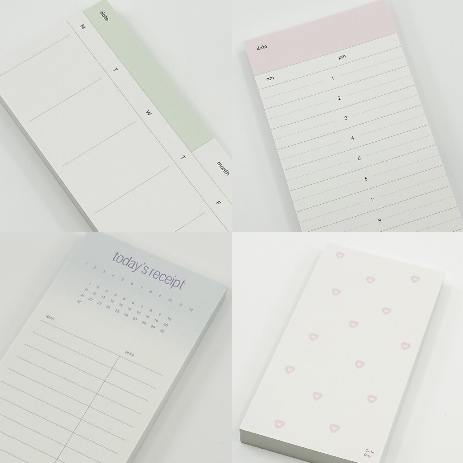 韩国简约能率手帐便签