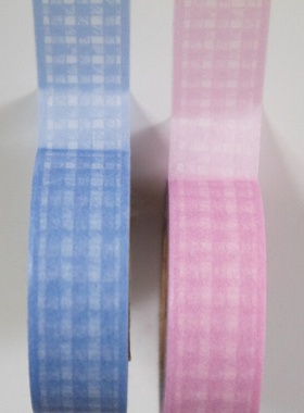 浮光分装 Jazzornot number系列 粉色 蓝色 格纹基础胶带